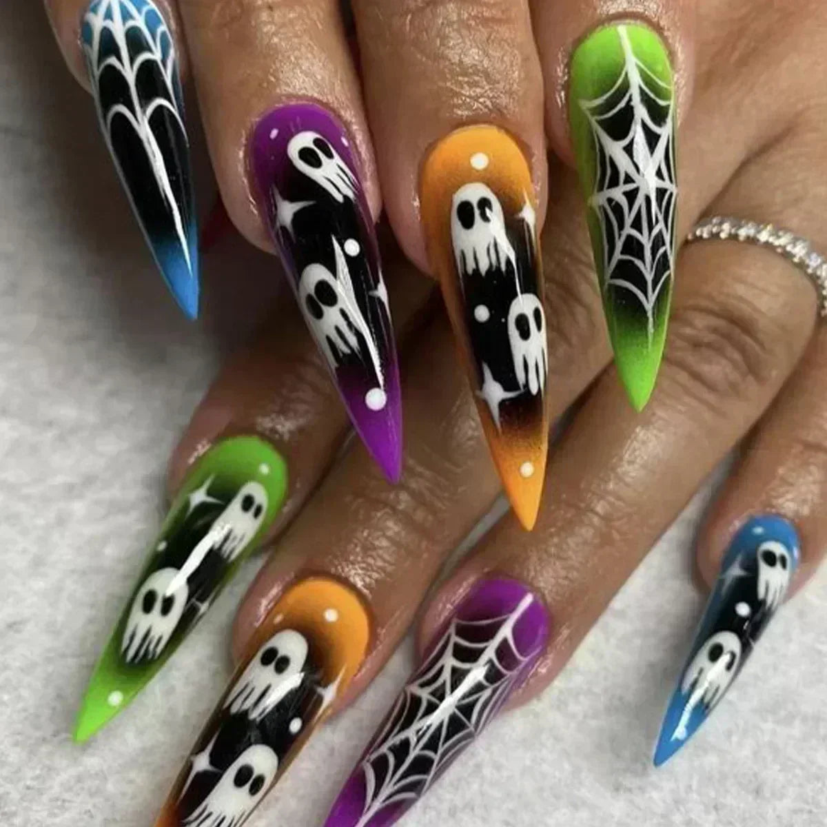 Faux Ongles Halloween 24 Pièces | Festiya™